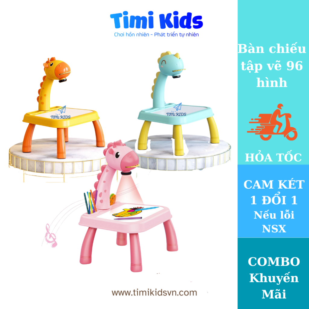 [Mẫu Mới 96 Hình + Pin ] Máy Chiếu Đa Năng, Bàn Vẽ Thông Minh Có Máy Chiếu Ảnh Kèm Nhạc Cho Bé Tập Tô Tập Vẽ Hot 2024