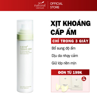 Xịt Khoáng Cấp Ẩm Dưỡng Da Mầm Lúa Mạch Green Barley Cream Mist So Natural (120ML)