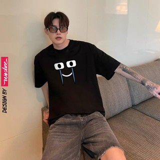 Áo thun unisex WOSHEE 4 biểu cảm hài hước ngộ nghĩnh áo thun nữ 100% cotton 2 chiều thoáng mát áo thun local brand TB008