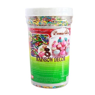 Cốm trang trí rainbow decor đủ màu hủ 500gr