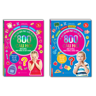 Sách - combo 2c 800 câu đố - Bồi dưỡng khả năng tư duy logic + sáng tạo