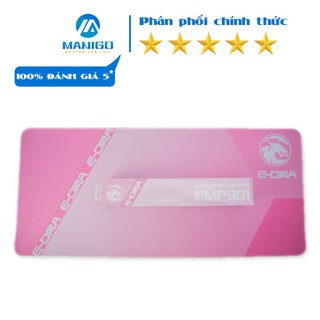 Lót chuột EDRA dành cho máy tính, laptop dùng chơi Game, văn phòng bo viền bền đẹp, màu đen
