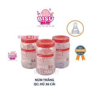 Hộp 36 cái Núm vú cổ hẹp Siliconsiêu mềm FANCY