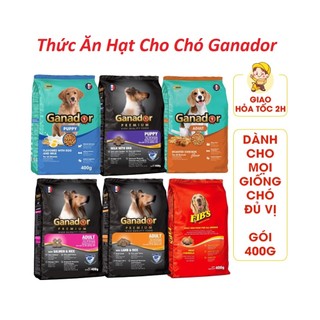  Thức Ăn Hạt Cho Chó Hạt Ganador Gói 400g  Chó Con và Chó lớn  