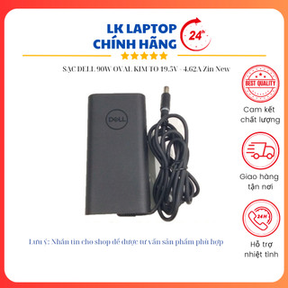 Sạc laptop dell, sạc máy tính dell, sạc dell, sạc dell oval, sạc dell chân to, sạc laptop dell chân to 4.62A 90W