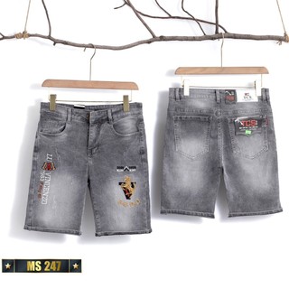 Quần short jean nam xước chất bò - quần short demin lửng nam co giãn thời trang cao cấp Pn_shop90 ms216