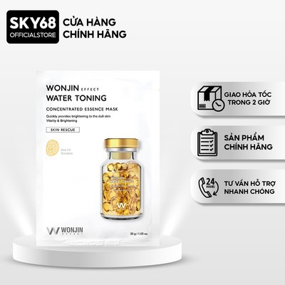 Mặt Nạ Truyền Trắng Wonjin Effect Water Toning Concentrated Essence Mask 30g - WATER TONING