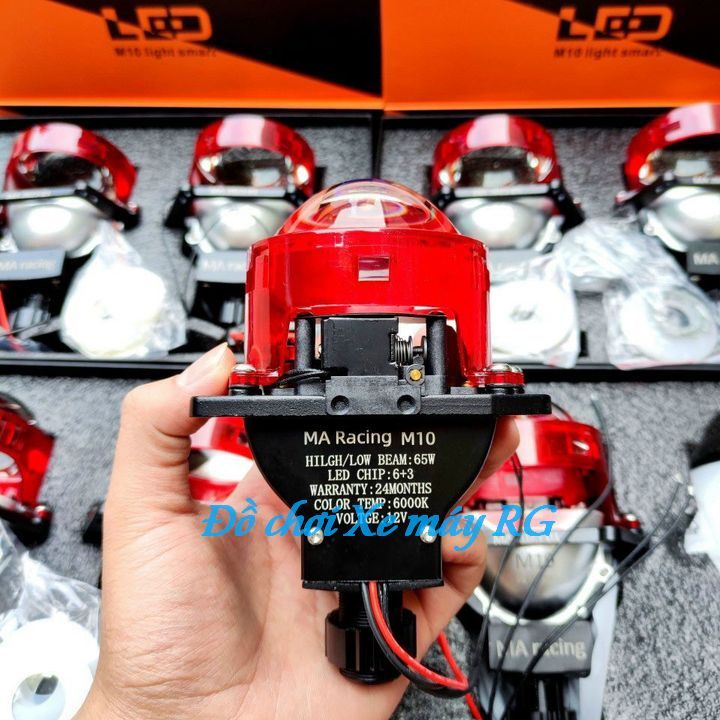 Đèn Pha Bi Cầu Titan Black MA Racing M10 Bi Cầu Exciter 150 135 155 Bi Cầu Winner ,Winner X Wave..mẫu mới nhất 2023