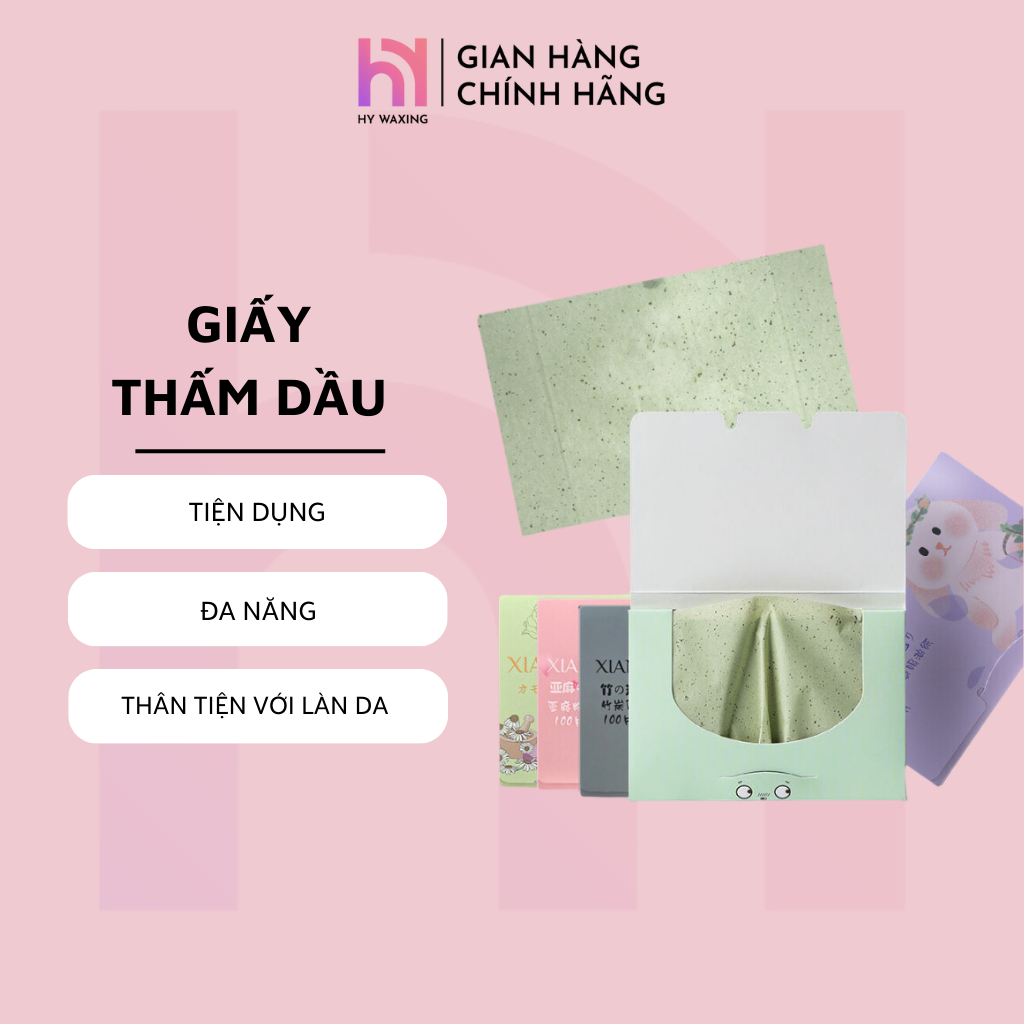 GiấyThấm Dầu Oil Clear Film HY WAXING Gói 100 Tờ CI-031