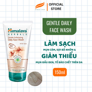 Sữa rửa mặt tẩy tế bào chết sáng da Himalaya Gentle Exfoliating Daily Face Wash 150ml