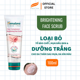 Tẩy tế bào chết sáng da mờ thâm từ cam thảo Himalaya Clear Complexion Brightening Scrub 100ml