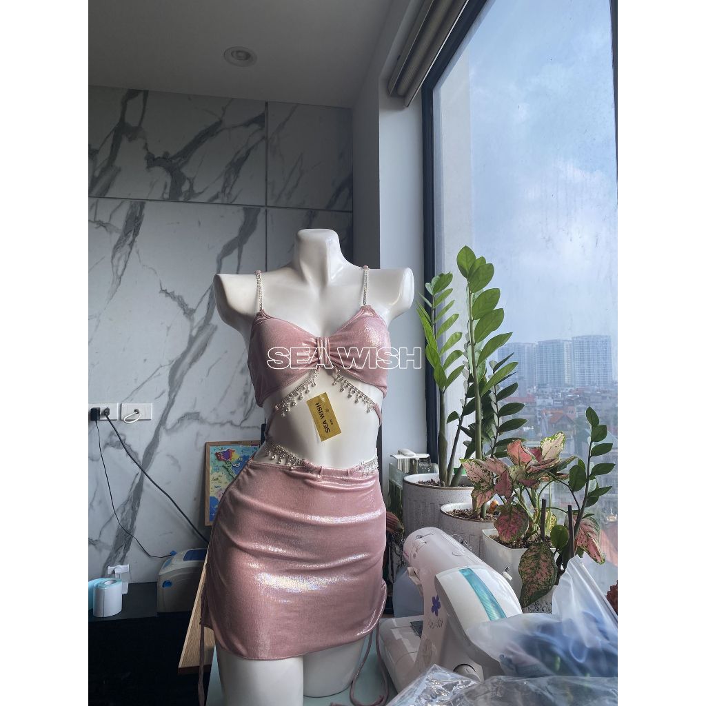 Bikini đi biển 3 MẢNH siêu dễ thương, nhiều màu