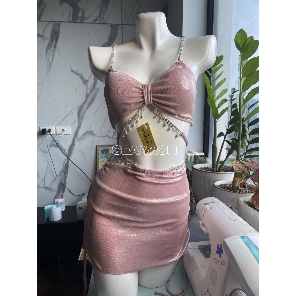 Bikini đi biển 3 MẢNH siêu dễ thương, nhiều màu