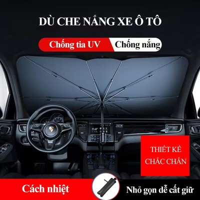 Ô che nắng kính lái ô tô MYT Dù che nắng ô tô phủ bạc gấp gọn chống nắng cách nhiệt từ kính lái hiệu quả cho xe