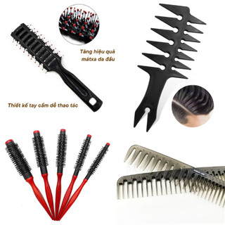 Lược tạo kiểu tóc nam lược sấy phồng chân lược xương cá chải texture sấy phồng chân tạo kiểu tóc chuyên nghiệp