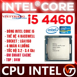 Bộ vi xử lý cpu core i5 4460 cho h81, b85 socket 1150