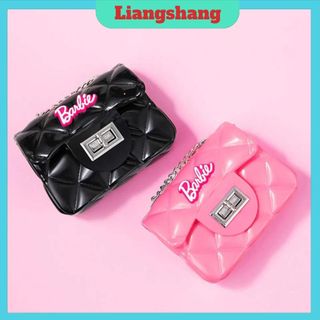 Túi nhựa mini barbie - túi mini đeo chéo nhựa silicone xinh xắn hàn quốc cho mẹ và bé
