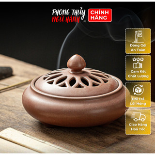 Lư Đốt Trầm Hương , Lư Xông Nhang Trầm Hương Phong Thủy Chất Liệu Gốm Sứ Cao Cấp