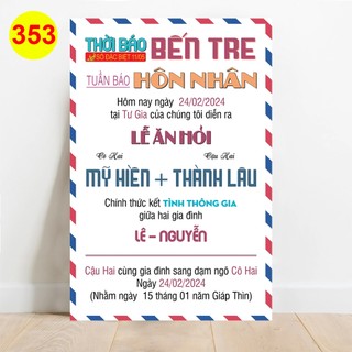 MS 353 - Bảng Welcome trang trí đám cưới