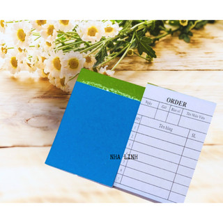 Phiếu order 2 liên- sổ ghi toa , kích thước 7x10cm , 50 bộ giá rẻ