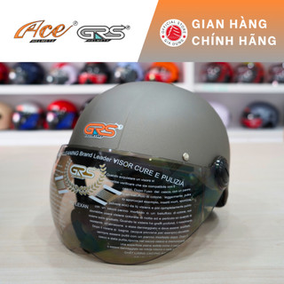 Mũ bảo hiểm nửa đầu grs ace a106k có kính chắn gió