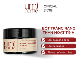 Bột than hoạt tính trắng răng UMIHOME (30g) - Bột trắng răng tự nhiên, sạch mảng bám, khử mùi răng miệng, ngừa sâu răng