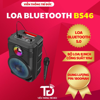 [TẶNG KÈM MIC] Loa Thùng Karaoke Mini BS46/ DS02 / DS07 Thiết Kế Hiện Đại - Công Suất Mạnh Mẽ - Âm Vang Ấn Tượng