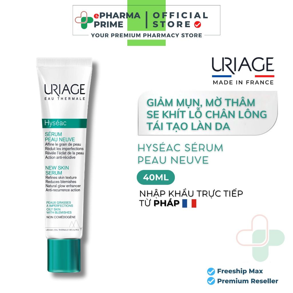 Serum Hỗ Trợ Giảm Mụn Uriage Hyséac Peau Neuve 40ml