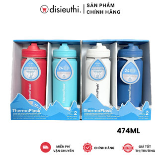Bình giữ nhiệt thermo flask 474ml hàng nhập mỹ giữ nóng 12h giữ lạnh 24h