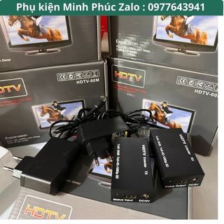 Bộ kéo dài hdmi qua cổng mạng lan 60m chất lượng 4k,hdmi to lan 60m rj45 có usb - bộ kéo dài tín hiệu hdmi kvm 60m
