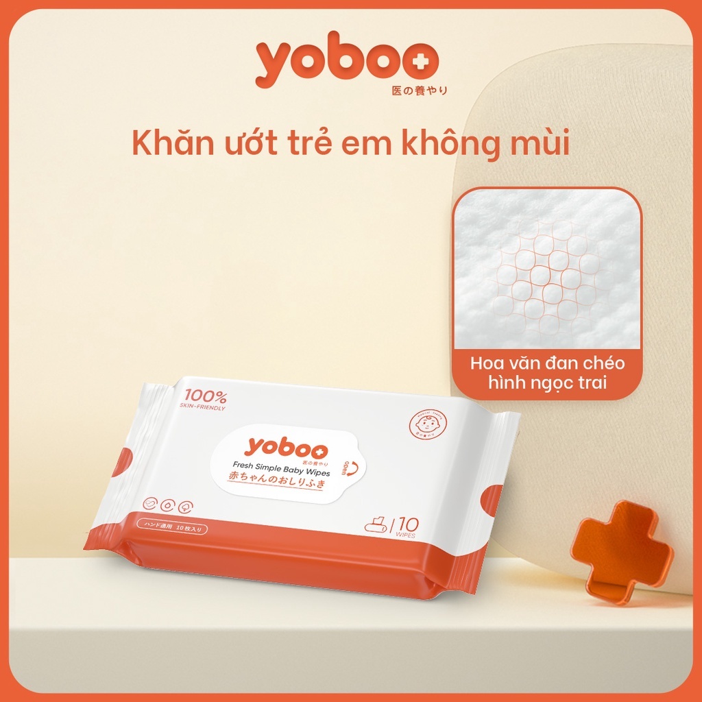 Gói khăn giấy ướt cho bé gói 10 tờ Yoboo YB-078 dịu nhẹ