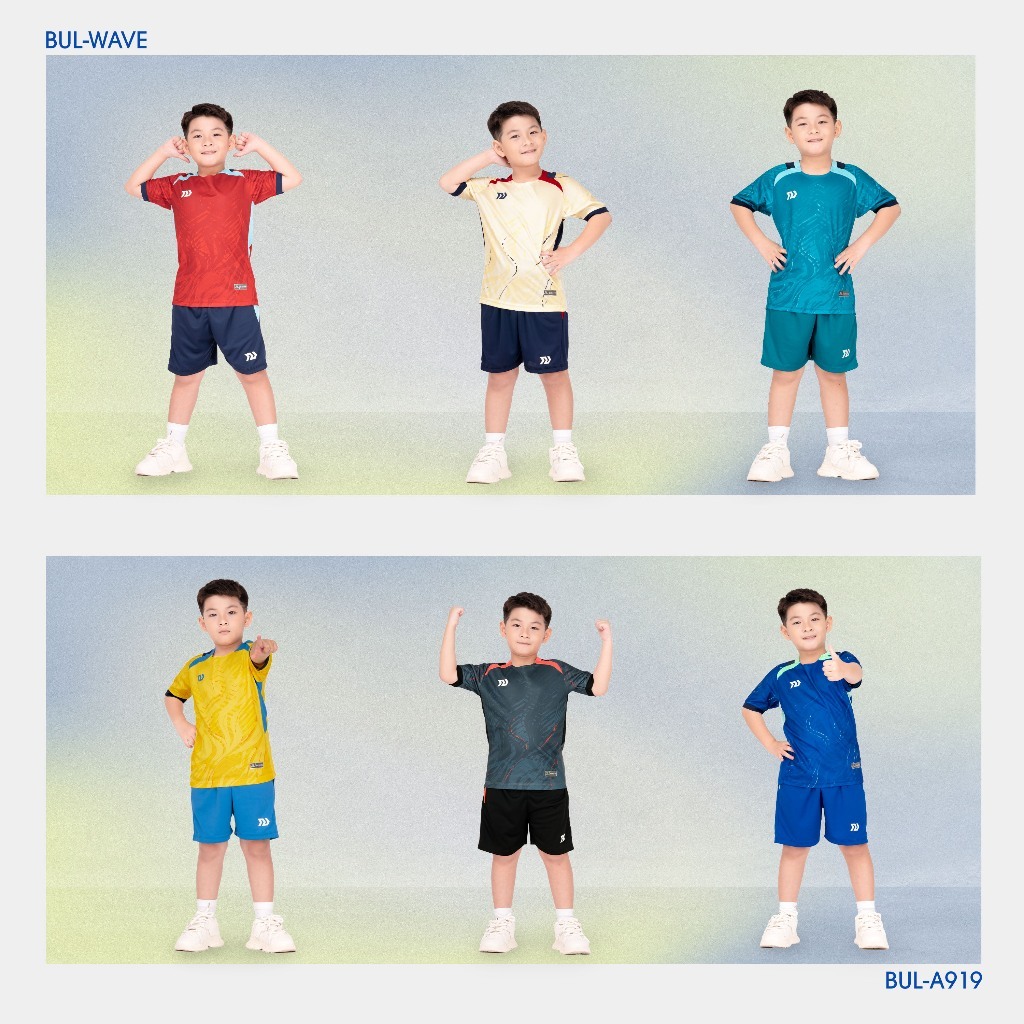 Bộ Quần Áo Thể Thao Trẻ em Bulbal Hades Cao Cấp Chất Vải Bul-Wave Thoáng Mát