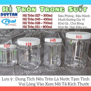 💝duy tân gia dụng💝 hủ nhựa tròn trong suốt 300/450/700/800ml , nhựa duy tân