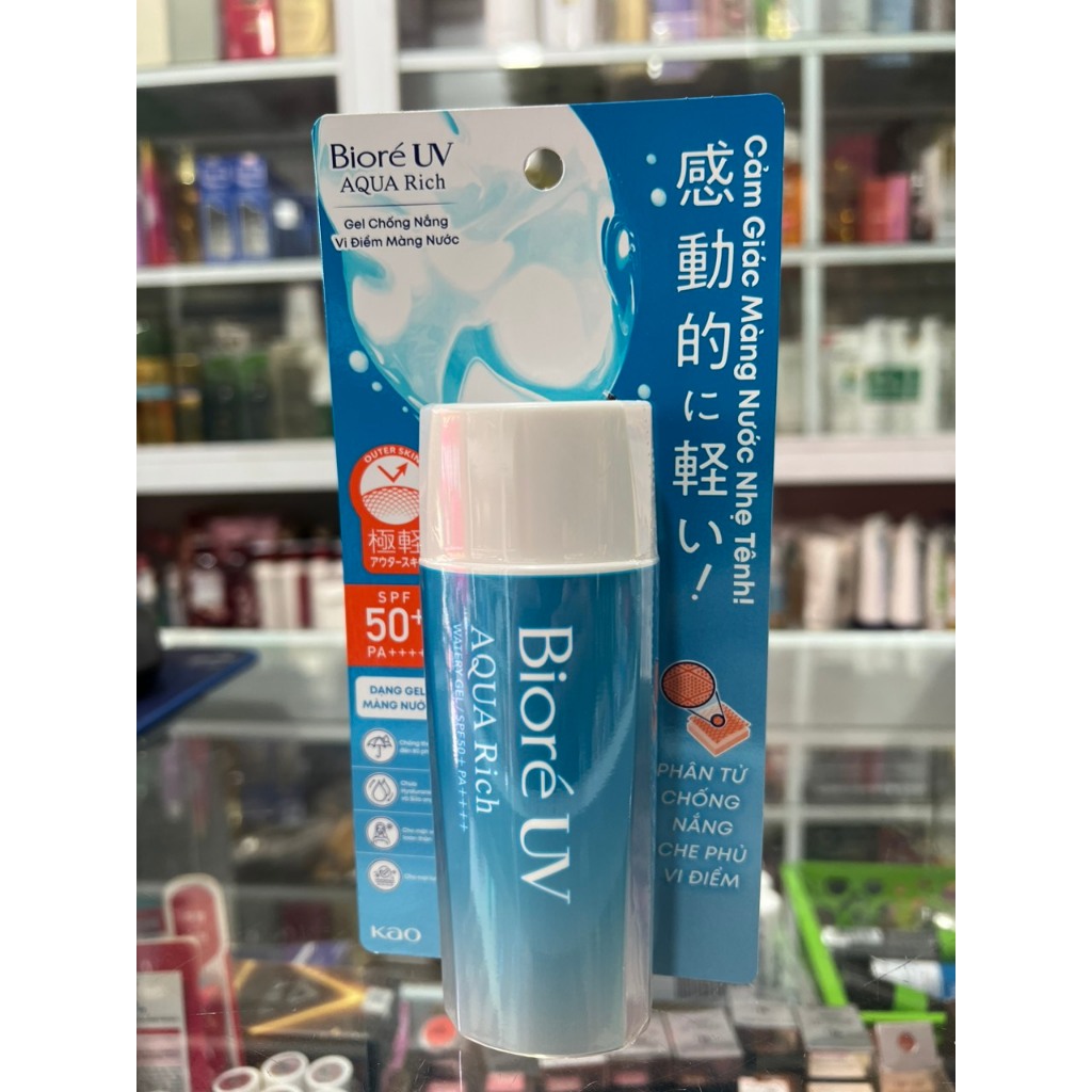 KEM CHỐNG NẮNG BIORE UV AQUA RICH SPF 50+/ PA+ 90ML