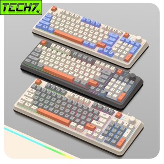  Bàn Phím Led Rainbow Gaming Giả cơ K82 có núm chỉnh âm lượng cho máy tính  laptop 