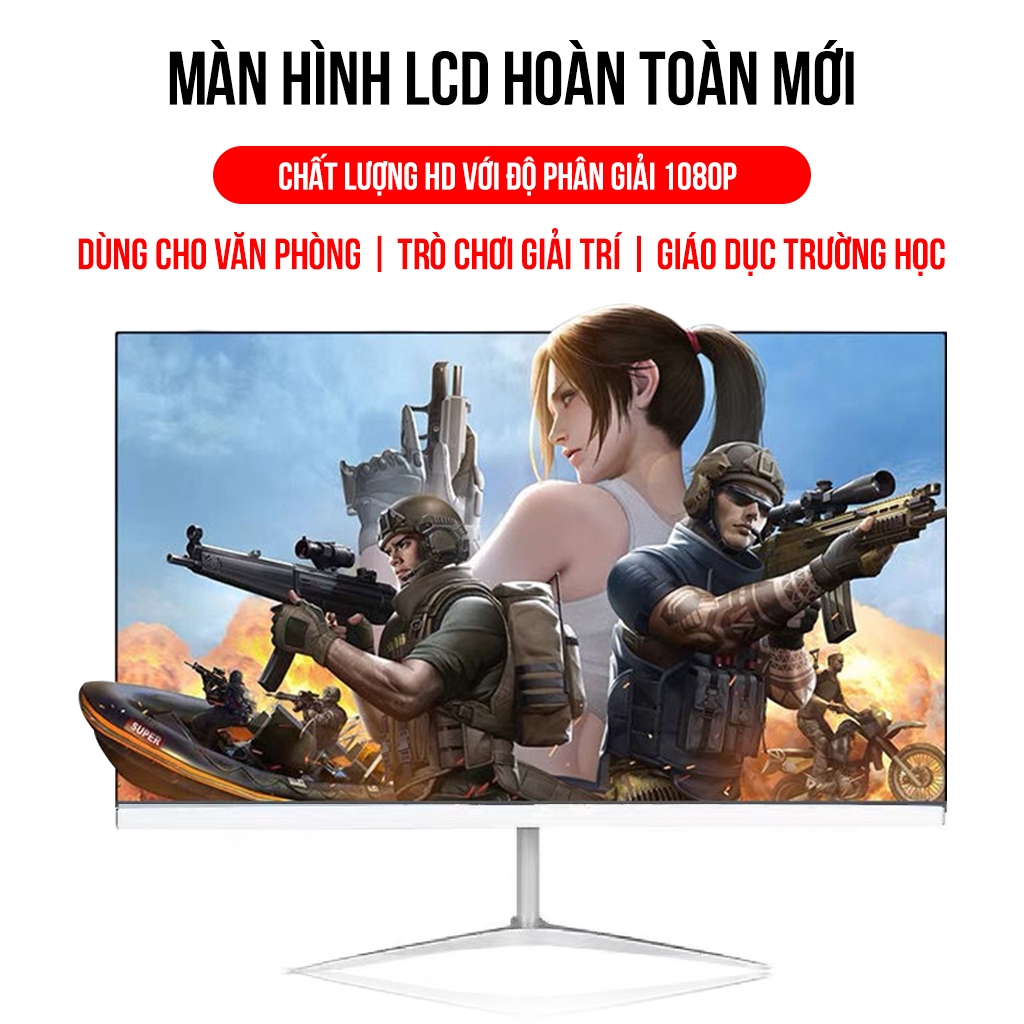 Màn hình máy tính PC 22-24 Inch, mới - 100% Full Box, bảo hành 12 tháng, Full HD 1080 Tấm nền IPS Tần số quét 75HZ | BigBuy360 - bigbuy360.vn