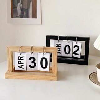 Lịch Gỗ Decor Để Bàn Trang Trí Dabam House, Phong Cách Vintage