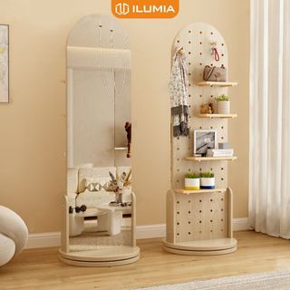 Gương xoay thông mình kết hợp kệ treo đồ thương hiệu ilumia - ip312