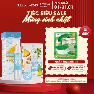 Combo super nách x5 2in1 serum nach, toner nach, xịt miệng kiss love nls.