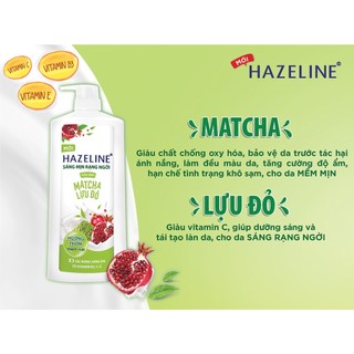 Sữa tắm Hazeline 1Kg matcha lựu đỏ