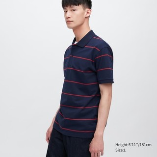 Áo Polo nam cotton sọc ngan