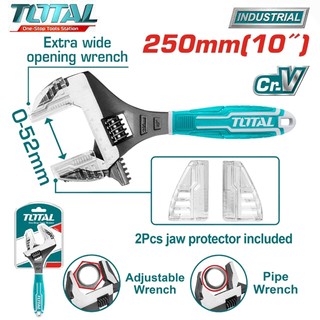 Mỏ lết đa năng điều chỉnh 2 trong 1 10'' 250mm total tht10210g