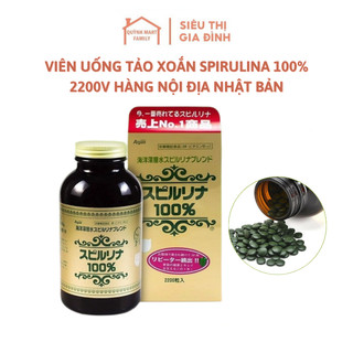 Viên Uống tảo xoắn Spirulina 100% 2200v hàng nội địa Nhật Bản
