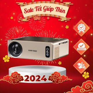 Máy chiếu kaw pro k850, máy chiếu mini 4k gia đình phiên bản siêu nét cao cấp ram 2gb-rom 16 gb