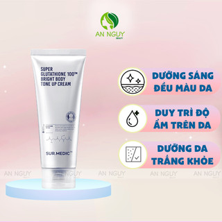 Kem dưỡng trắng nâng tông body Super Glutathione Bright Body Tone Up Cream 150ml