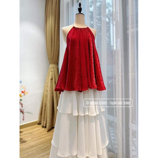 Set yếm tầng chụp tết