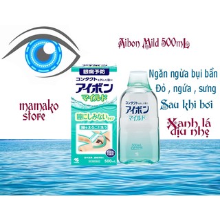 Hàng nhật có bill/ nước rửa mắt aibon cool 500ml/date 07,08/ 2024
