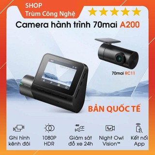  Camera Hành Trình ô tô 70mai A200 HDR FUD - Ghi Hình Trước Sau - Phiên Bản Quốc Tế 