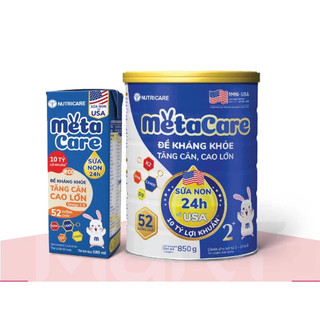 Combo 2 lon Sữa Metacare mẫu mới đủ số 0+ 1+ 2+ 900g