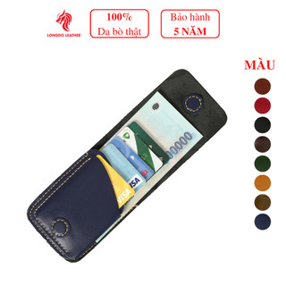 Bóp ví nam mini, thương hiệu Longdo Leather - Vi sen 3